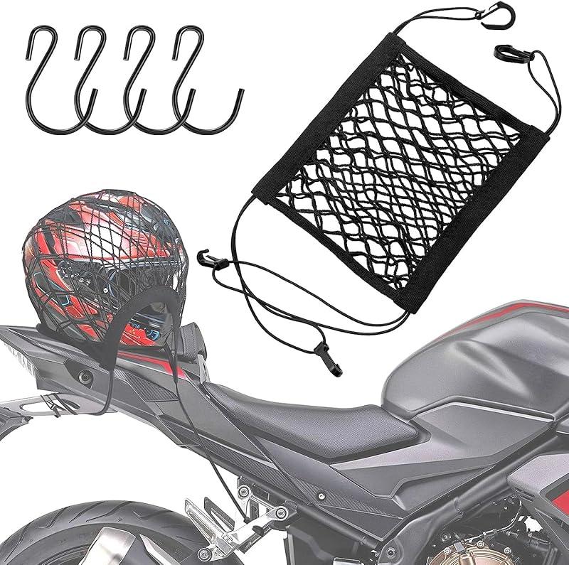 Mi opinión sobre la red de casco para moto con 4 ganchos.